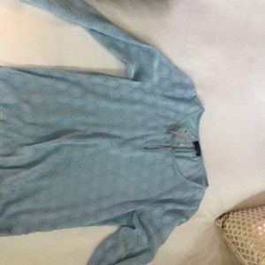 Limited light blue sheer long sleeve top. NWT.